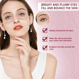 Xioimy Marine Collagen Eye Gel Patches, Brightening &amp; Firming Under Eye, Hydrates &amp;, Rose Scented, Hypoallergenic for All Skin Types