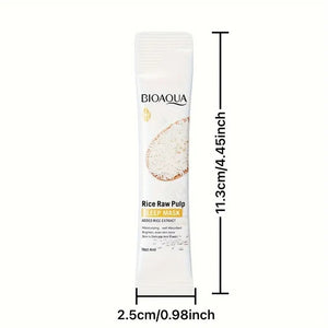 10 PIECE Bioaqua Rice Raw Pulp Sleep Mask: Travel-Friendly, No-Alcohol, Low Allergenic, Suitable for All Skin Types