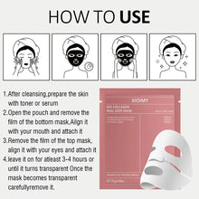 Load image into Gallery viewer, XIOIMY Bio-Collagen Real Deep Mask, Intense Moisturizing Facial for Hydrated, Smooth, and Brightened Skin, Rich in Biocollagen, Alcohol-Free, Hypoallergenic, Lemon Scented, Moisturizing Care, for All Skin Types