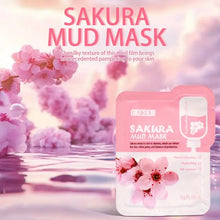Load image into Gallery viewer, 3pcs of Cherry Blossom Mud Mask Single Piece 5g, Moisturizing, Hydrating, Deep Cleansing Skin, Suitable for All Skin Types, Mud Mask