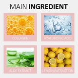 XIOIMY Bio-Collagen Real Deep Mask, Intense Moisturizing Facial for Hydrated, Smooth, and Brightened Skin, Rich in Biocollagen, Alcohol-Free, Hypoallergenic, Lemon Scented, Moisturizing Care, for All Skin Types