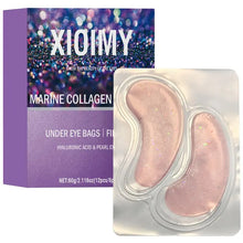 Load image into Gallery viewer, Xioimy Marine Collagen Eye Gel Patches, Brightening &amp; Firming Under Eye, Hydrates &amp;, Rose Scented, Hypoallergenic for All Skin Types