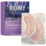 Xioimy Marine Collagen Eye Gel Patches, Brightening &amp; Firming Under Eye, Hydrates &amp;, Rose Scented, Hypoallergenic for All Skin Types
