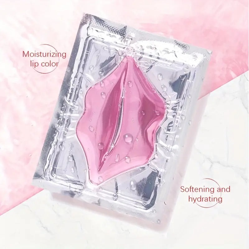 3 Piece Hyaluronic acid Pink Crystal Lip Mask Patch for Hydrated Lips, Moisturizing And Hydrating Anti-Dry Lip Care &amp; &amp; Lip Sleeping &amp; Lip Nourishes &amp; Lip Soothing Mother Gifts Set Gifts for Women&nbsp;